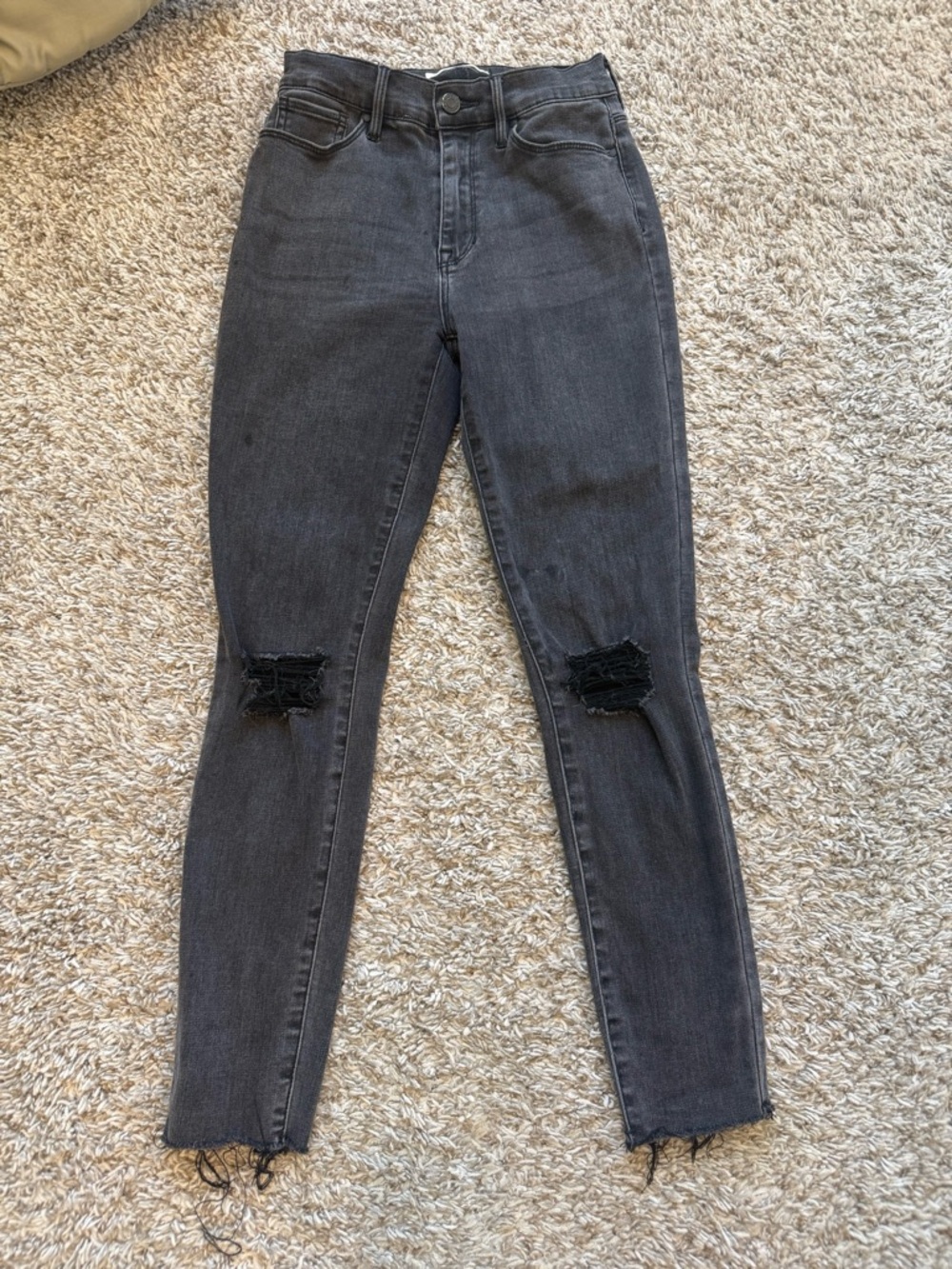 PacSun Black High-Rise Distressed Skinny Jeans